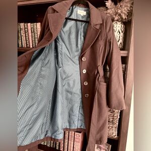 Chocolate Brown Wool Coat